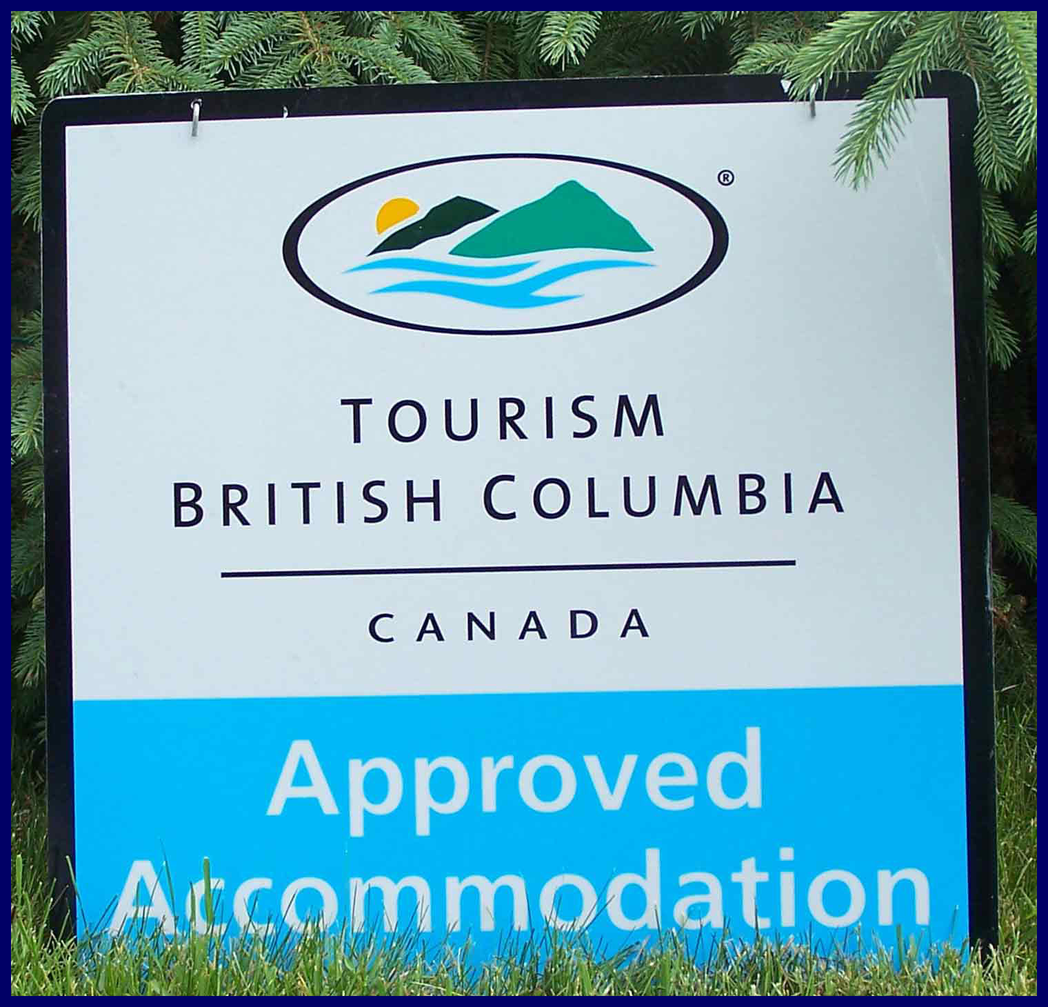 Approved Tourism Accomodation BC sign